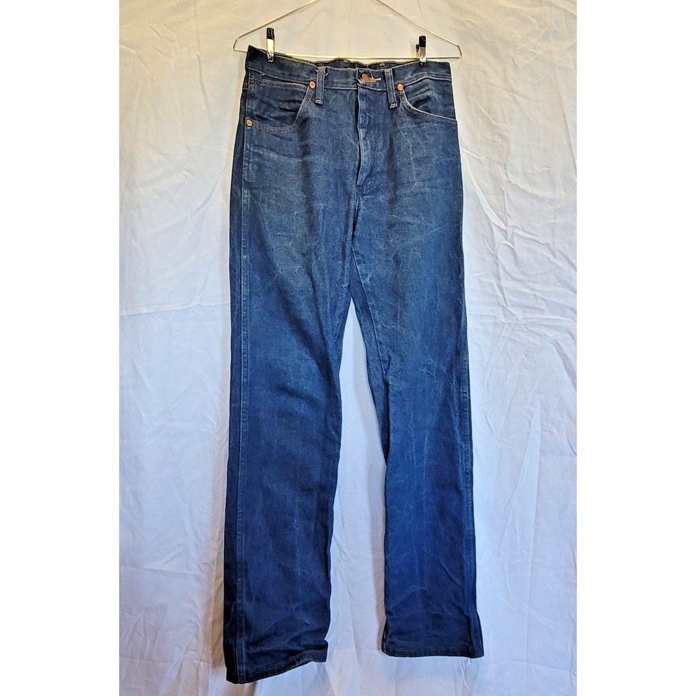 Wrangler 13MWZ Cowboy Cut Jeans Mens 29x34 Indigo Blue Straight Leg Denim Pants